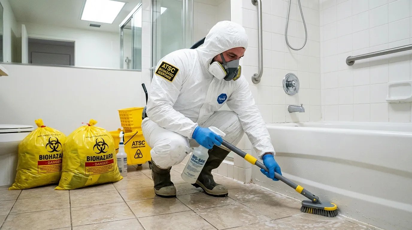 Decontamination equipment deployed for Blood Cleanup in Sachse